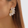 Vintage Blue Drip Oil Flower Stud Flower for Women Metal Four Petal Floral Temperament Earrings Wear Jewelry Gift - Image 10