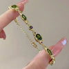 Geometric Gold Plated Zircon Bracelet for Women Versatile Adjustable Square Bracelet Christmas Party Wedding Jewelry Gift - Image 24