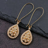 Vintage Ethnic Bohemian Drop Dangle Earrings For Women Wooden Tassel Pearl Beaded Geometric Leaf Flower Round Boho Earrings - Image 16