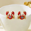Bohemian Enamel Crab Seahorse Turtle Fish Pendant Drop Earrings for Women Beach Party Dangle Earrings Daily Wear Jewelry Gift - Image 2
