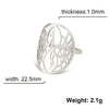 Hollow Open Ring for Men Women Stainless Steel Adjustable Rings Jewelry Friend Lover Gift - Image 12