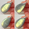 Pink Labradorite Pendant Irregular Shape Bead Stone Purple Necklace for Men Women - Image 38