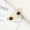 Imitation Pearl and Rhinestone Safety Pin Brooch with Multiple Designs - Image 54