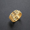 Stainless Steel Adinkra Symbols Open Cuff Bracelet Ring African Nyame Ye Ohene Duale Sankofa Gye Bangle for Women Men - Image 5