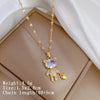 Over 30 Styles Bear Necklace Titanium Steel Zircon Micro Inlaid Copper Pendant Collarbone Chain Souvenir Gift - Image 14