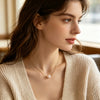 Minimalist Freshwater Pearl Chain Gold Plated Pendant Necklace 316L Stainless Steel Accessories - Image 4