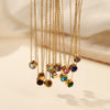 Stainless Steel Birthstone Pendant Necklace with 38 cm Chain and 5 cm Extension - Image 20