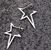 Harajuku Punk Big Star Earring Irregular Hollow Out Alien Metal Pentagram Ear Stud for Women Cool Girl Y2K Jewelry Har - Image 1