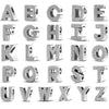 26 A-Z Alphabet Beads Silver Love Letter Charm Fit Bangle Charms Bracelet CZ Zircon Bead Jewelry - Image 1