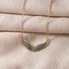 Angel Wing Necklace Full Paved Zircon Feather Pendant Stainless Steel Chain Gold Silver Multicolor Turquoise Pink Crystal Choker - Image 6