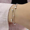 Voq Silver Color Women's Four Star Bracelet Star Double Layer Jewelry Girl Gift Direct - Image 12