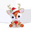 Christmas Elk Brooches for Women Unisex Animal Pins Friends Party Gifts Banquet Jewellery Accessories - Image 4