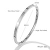 Stainless Steel Bangle Gold Silver Rose Gold Color Crystals Buckle Van Be Opened Bracelets Jewelry Women Men - Image 9