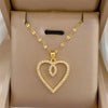 Heart Stainless Steel Zirconia Necklaces For Women Girls Love Gold Color Metal Necklace Party Birthday Daily Jewelry - Image 4