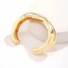 Creative Irregular Wave Open Bangles for Women Minimalist Gothic Gold Color Heavy Metal Cuff Bracelet Jewelry Gifts - Image 6