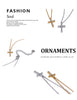 Cubic Zirconia Cross Pendant Necklace in Stainless Steel - Image 13