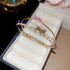 Zircon Bow Cuff Bracelet for Women Korea Charm Bracelet Personality Wedding Dainty Accessories - Image 18