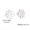 Cute Flower Sakura Stud Earrings for Women Stainless Steel Piercing Earrings Jewelry Birthday Valentine Gift - Image 14