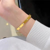 Open Stainless Steel Bangle with Decorative Stone Details in Multiple Styles - Image 24
