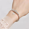 Silver Bangle Woman Dreamcatcher Tassel Feather Round Bead Adjustable Charm Bracelet Wedding Jewelry Gifts - Image 3