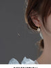 Moidan Luxury Sparkling Round Zirconia Dangle Earrings 925 Sterling Silver Charm Drop Ears For Women Wedding Statement Jewelry