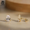 Orsa Jewels Cubic Zirconia Stud Earrings Silver Shiny CZ Daily Zirconia Stud Earrings - Image 3