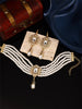 1 Set of Handmade Ladies' Necklace Earrings Jewelry Set, Multi-Layered Design Bride Wedding Jewelry Set - Image 3