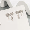 Zircon Bow Bowknot Necklaces Earrings Bracelets Jewelry Set for Women Unique Party Jewelry Sweet Female Gifts - Image 5