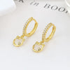 Cute Snowflower Christmas Earring Pave Cubic Zirconia Hoop Earrings for Women Christmas Jewelry - Image 20