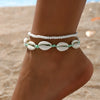 2PCS Bohemia Natural Shell Anklets For Women Small Resin Beads Summer Beach Shell Barefoot Ankle Bracelet Leg Chain Foot Jewelry - Image 8