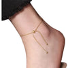 Simple Adjustable Chain Anklet Bracelet For Women's Vintage Thin Chain Female Foot Beach Jewelry Festival Gift - Image 4