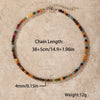1PC 4mm amazonite stone beaded necklace for women ingx tiny pink wintersweet india onyx necklace women beaded jewelry - Image 6