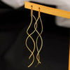Korean Personality Irregular Bowknot Earrings Simple Silver Color Metal Line Big Long Bow Drop Earrings Female Jewelry - Image 11