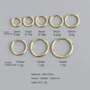 Minimalist Circle Hoop Earrings in Multiple Sizes - Image 2