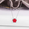 7 colors classic simple five-leaf flower pendant necklace stones clover Choker Chain for women party daily wear jewelry - Image 28