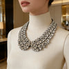 Multilayer Imitation Pearls Large Collar Choker Necklace Earrings Women Jewelry Sets Indian Statement Crystal Necklace - Image 1