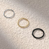 Minimalist Stainless Steel Hoop Nose Ring and Cartilage Earring 18G in Gold Silver and Black - Image 4