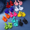 Ftcy Acrylic Petal Flower Tassel Dangle Earrings For Women Bohemian Colorful Petal Drop Earrings Party Women's Jewelry Gift - Image 2