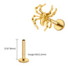 Titanium Spider Labret Lip Ring Tragus Cartilage Conch Flat Helix Stud Earring Halloween Piercing Jewelry - Image 18