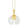 Stone Elephant Pendant Necklace on Gold-Tone Chain - Image 8