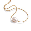 Basic Style Jewelry Natural Freshwater Pearl Pendant Necklace Stainless Steel Chic Jewelry Gift - Image 6
