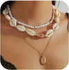 Handmade Sea Shell Necklace for Women Summer Bohemian Adjustable Natural Shell Collar Choker Necklaces - Image 2