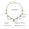 Vintage Stainless Steel Charms Necklaces for Women Boho Pink Blue Rope Chains Bracelets Jewelry Sets - Image 7