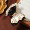 Retro Dual Color Matte Gold Starlight Diamond Butterfly Brooch Pin Small Fragrance Style Lady's Chest Flower Suit Jacket Accesso - Image 4