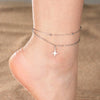 Stainless Steel Anklets for Women Sun Flower Leaves Moon Star Foot Bracelet Jewelry Summer Beach Accessories - Image 3