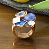 Multicolor Drip Oil Geometic Rings for Women Accessories Elastic Adjustable Gold Color Ring Party Jewelry Gift - Image 11