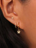 Star Flower and Bow Hoop Earring Set with Crystal Accents in Gold-Tone or Silver-Tone - Image 6
