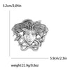 Medusa Brooches for Women 2-color Gold and Silver Lady Pin Office Party Friend Gifts Accessories - Image 7