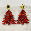 Christmas Jewelry Colorful Sparkling Christmas Tree Acrylic Earrings Star Snowflake Ear Studs for Women Gifts Christmas - Image 5