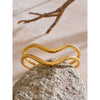 Distinctive Stainless Steel Double Layer Hollow Cuff Quality Bracelet Bangle Stylish Unique Minimalist Jewelry - Image 4